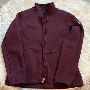 Womens burgandy Spyder jacket. Medium. Great used condition.